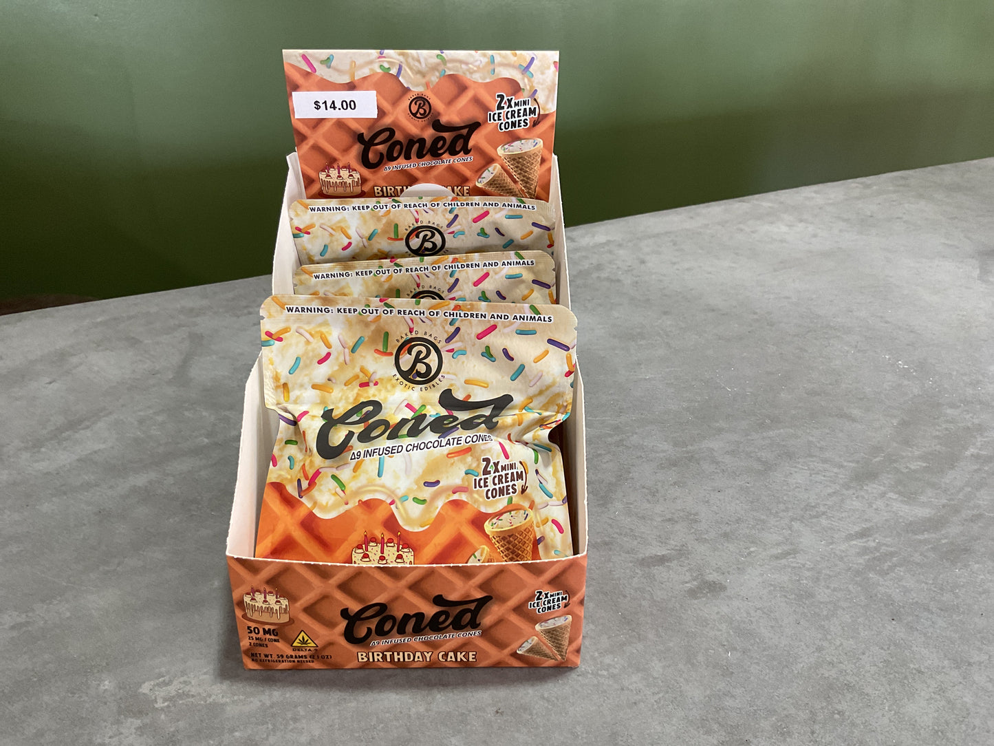 50 mg Coned ice cream cones