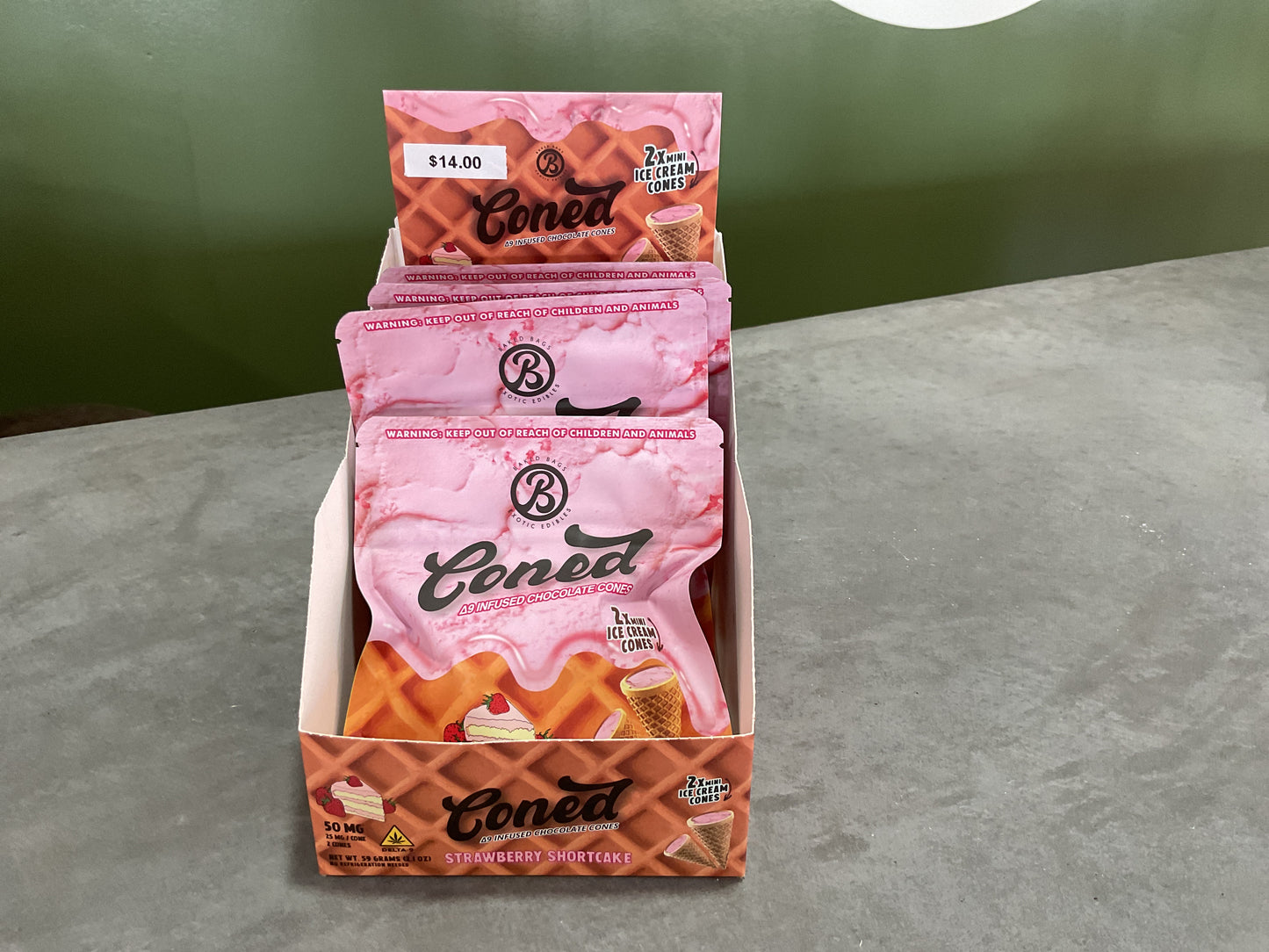 50 mg Coned ice cream cones