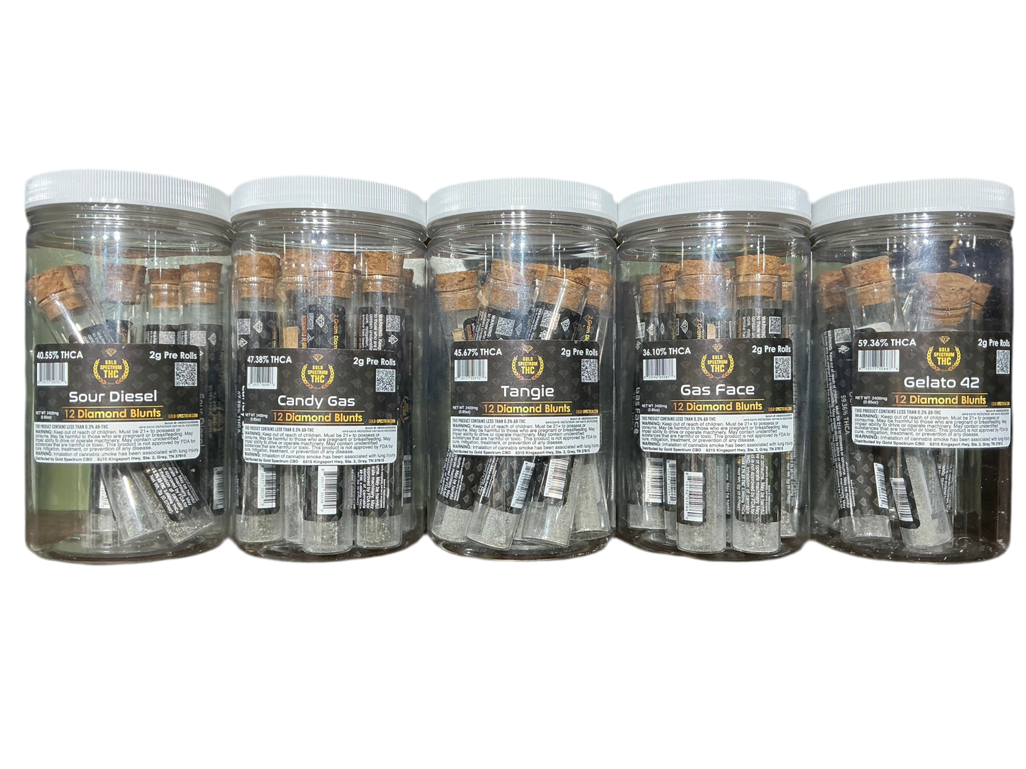2g - Hemp Pre Roll - Wood Tip - Diamond Coated
