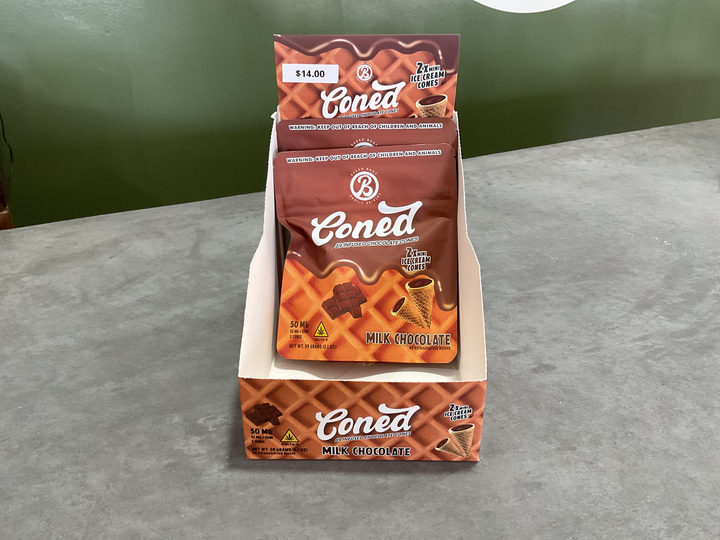 50 mg Coned ice cream cones