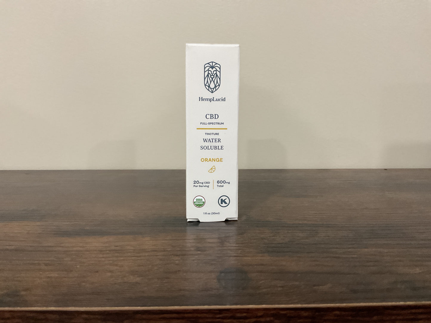 600mg Water soluble tincture - Orange