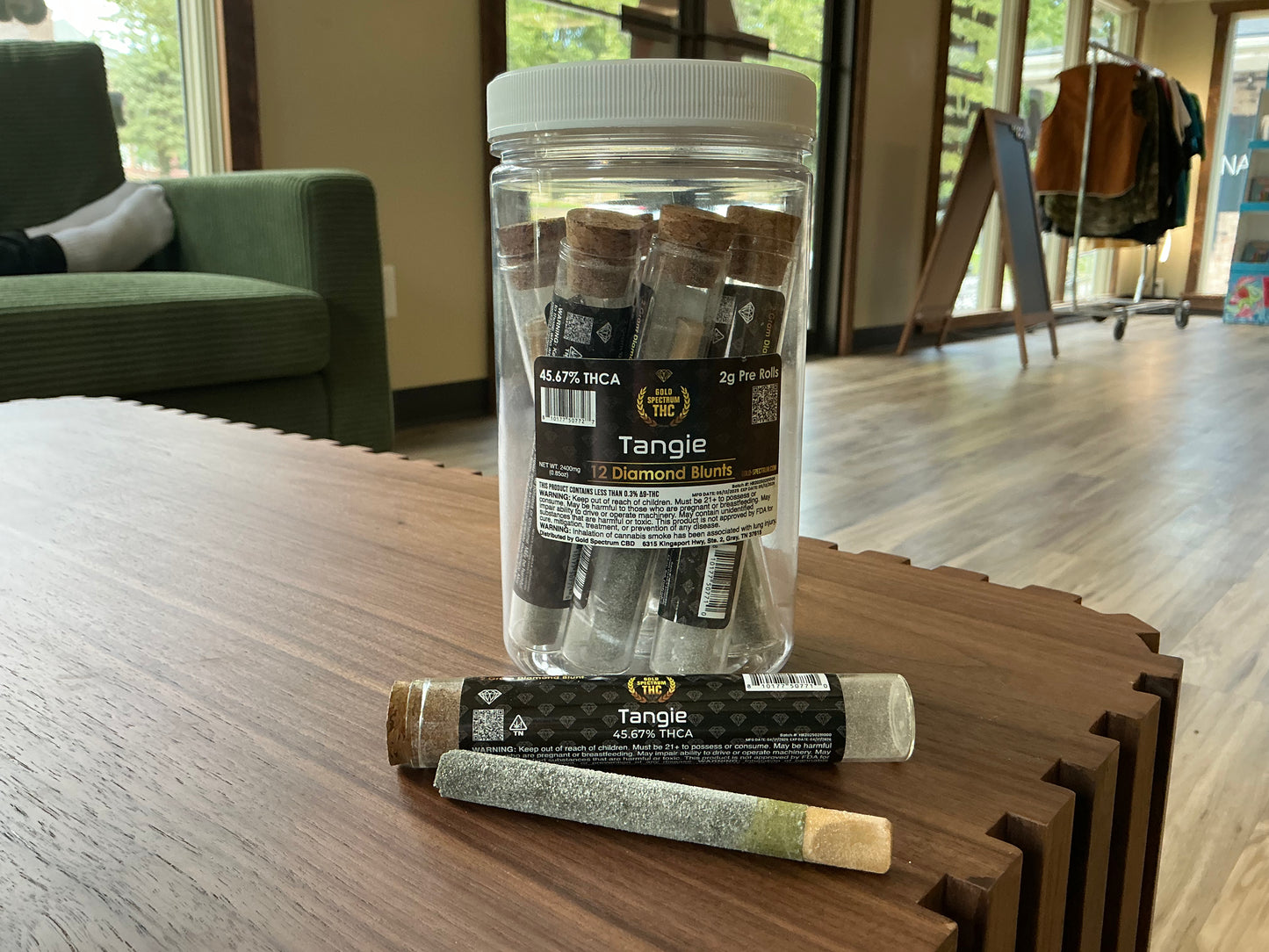 2g - Hemp Pre Roll - Wood Tip - Diamond Coated