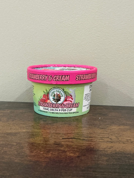 Infused ice cream - Strawberries and Cream