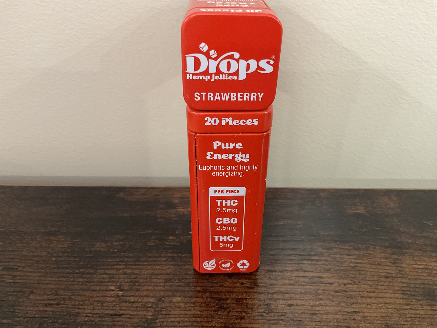 20pc Tin - Strawberry - Pure Energy