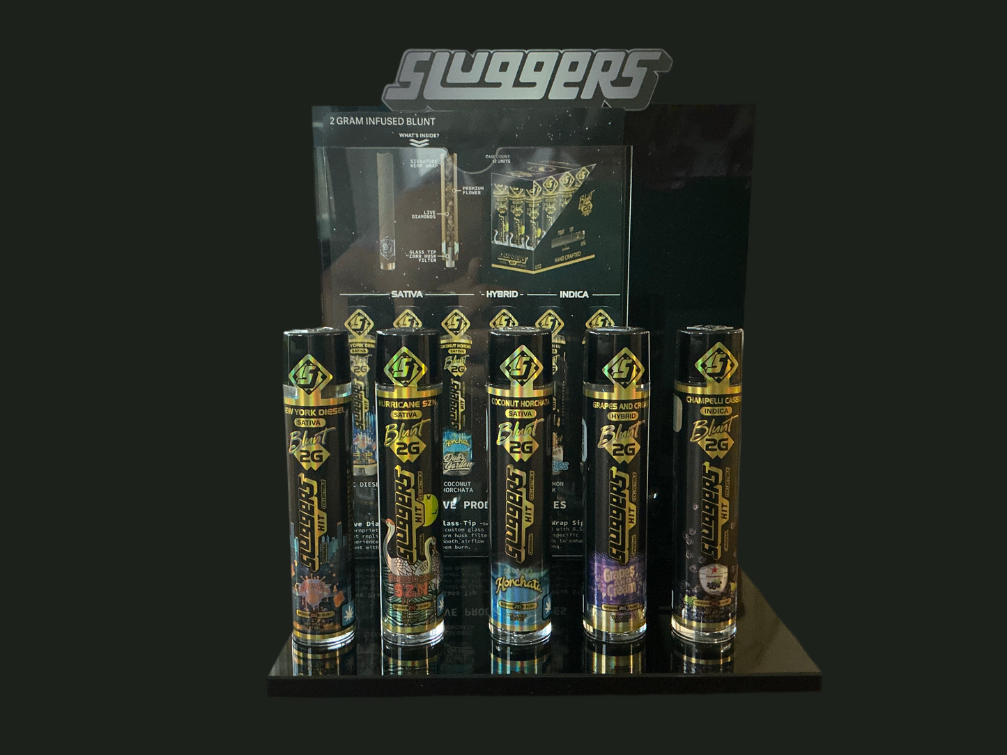 2g - Slugger - Glass Tip - Diamond Infused