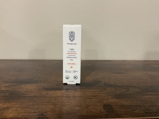 600mg Hemp seed oil tincture - Natural
