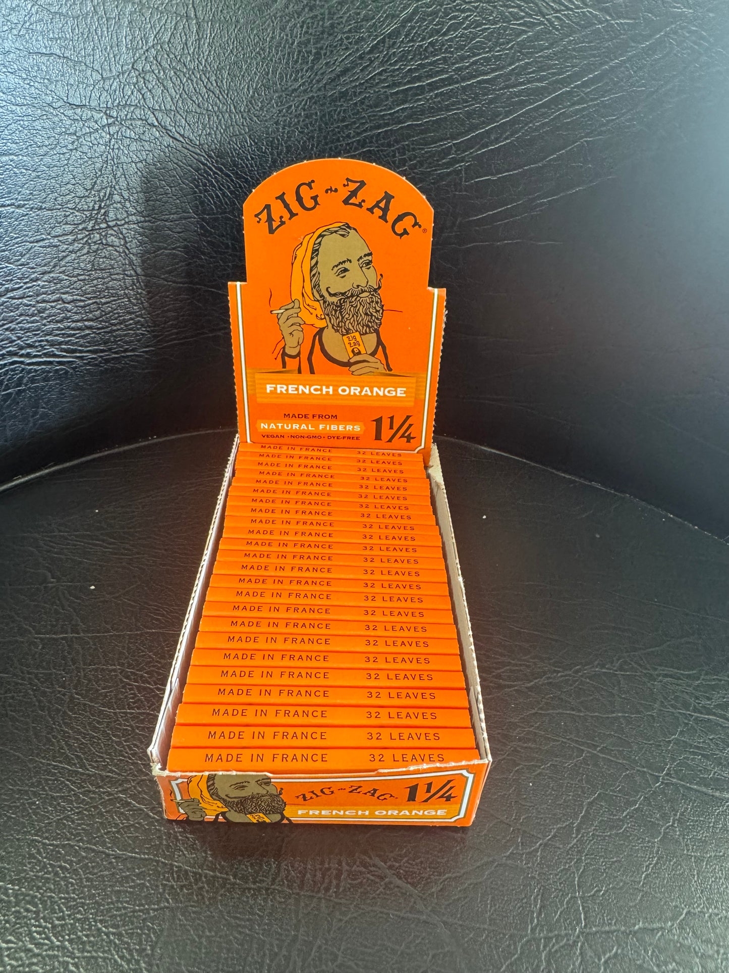Zig zag French orange 1/4 ￼