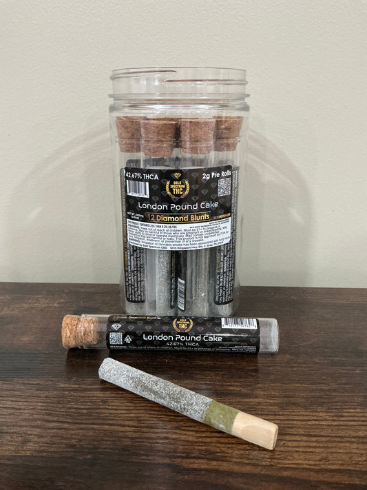 2g Blunt - London Pound Cake - Diamond coated
