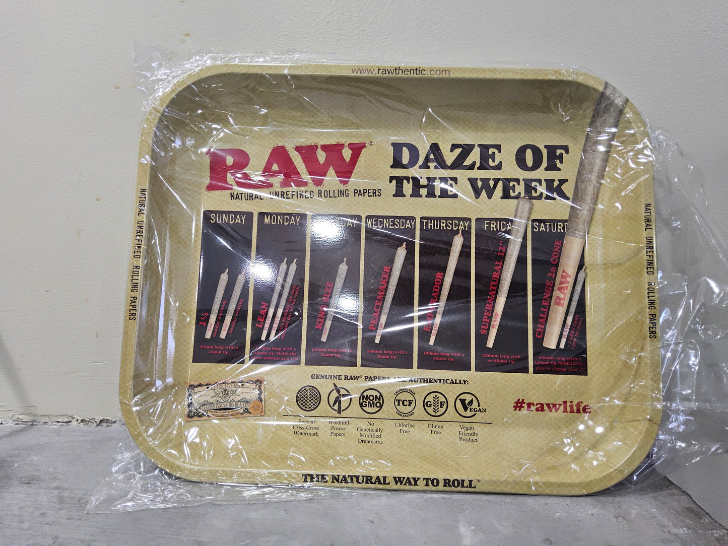 RAW large rolling tray