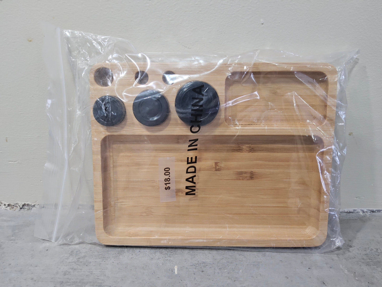 Wooden rolling tray